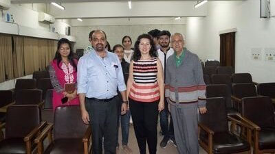 Front row, from left: Priya, Assist. Prof. Rohit Sharma, Prof. Kalina Peneva, Prof. Alok Srivastava.